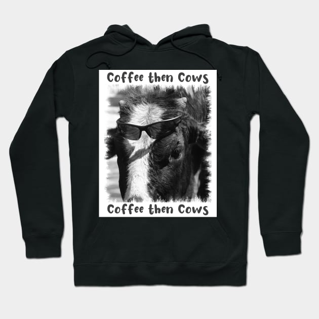 Funny Cows in Sunglasses Hoodie by PlanetMonkey